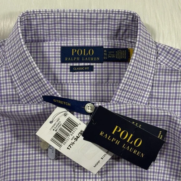 Polo Ralph Lauren Size XL / 17.5 / 34 - 35 Classic Fit Button Up Dress Shirt